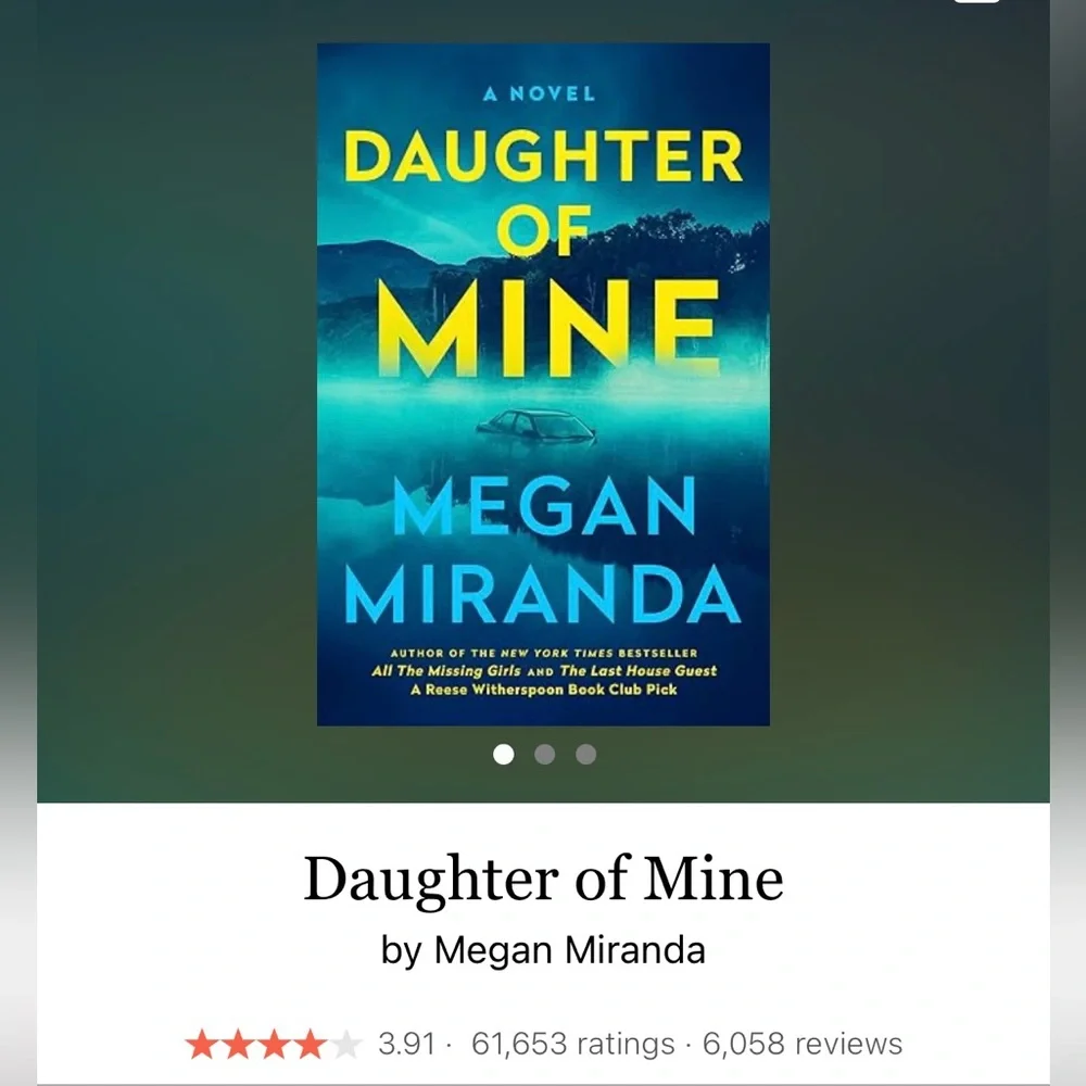 Daughter of Mine by Megan Miranda Hardcover Book Mystery Thriller